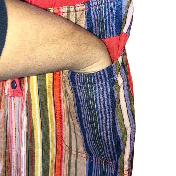 FREE PEOPLE MOVEMENT Sz XS SIDE STEP HAREM PANTS STRIPED PULL ON TIGER LILY #752 - Picture 15 of 16